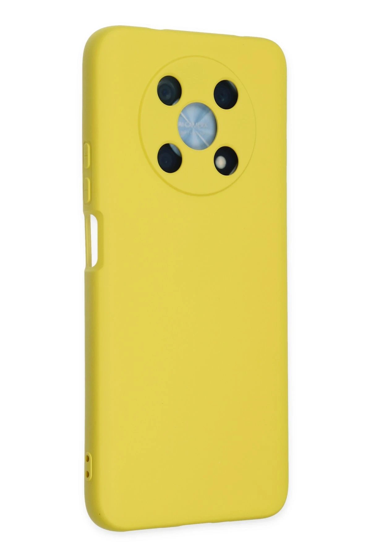 Newface Huawei Nova Y90 Kılıf Nano içi Kadife Silikon - Sarı