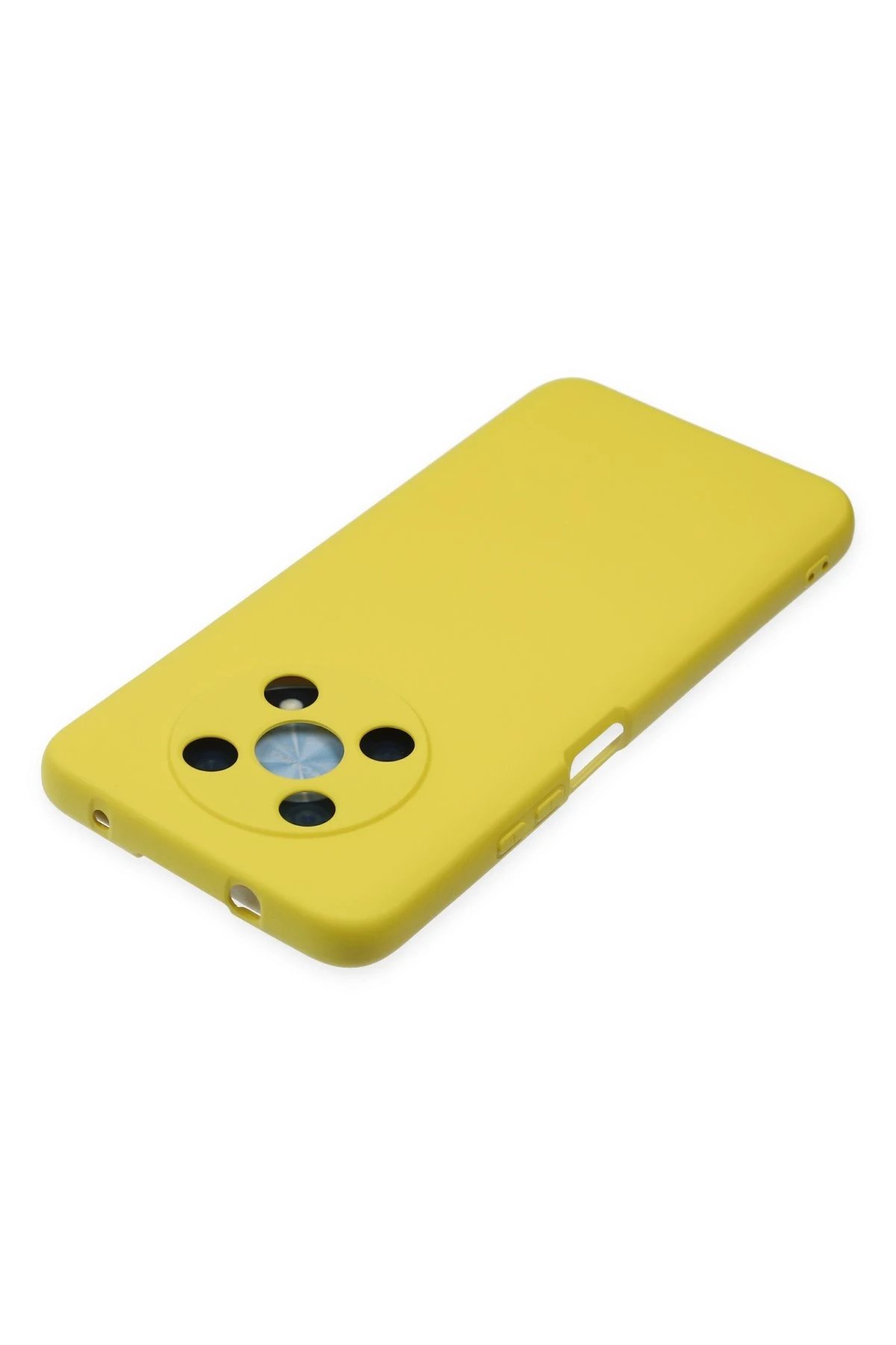 Newface Huawei Nova Y90 Kılıf Nano içi Kadife Silikon - Sarı