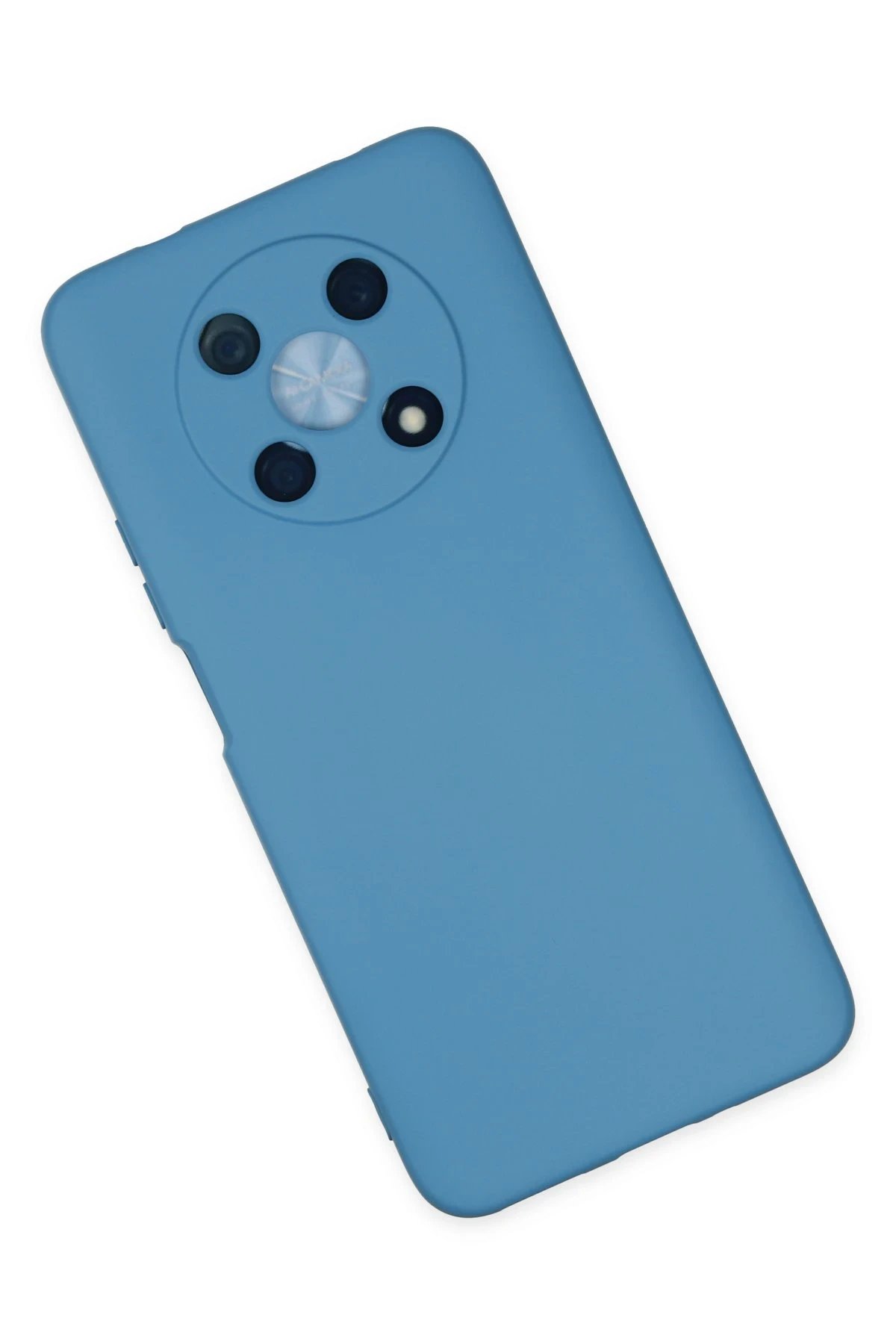 Newface Huawei Nova Y90 Kılıf Nano içi Kadife Silikon - Mavi