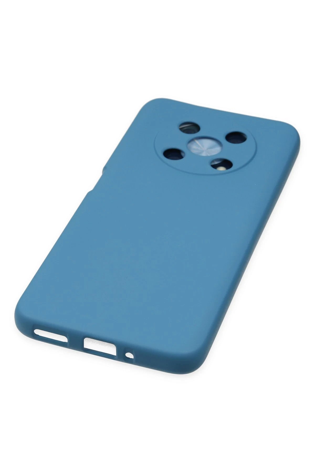 Newface Huawei Nova Y90 Kılıf Nano içi Kadife Silikon - Mavi