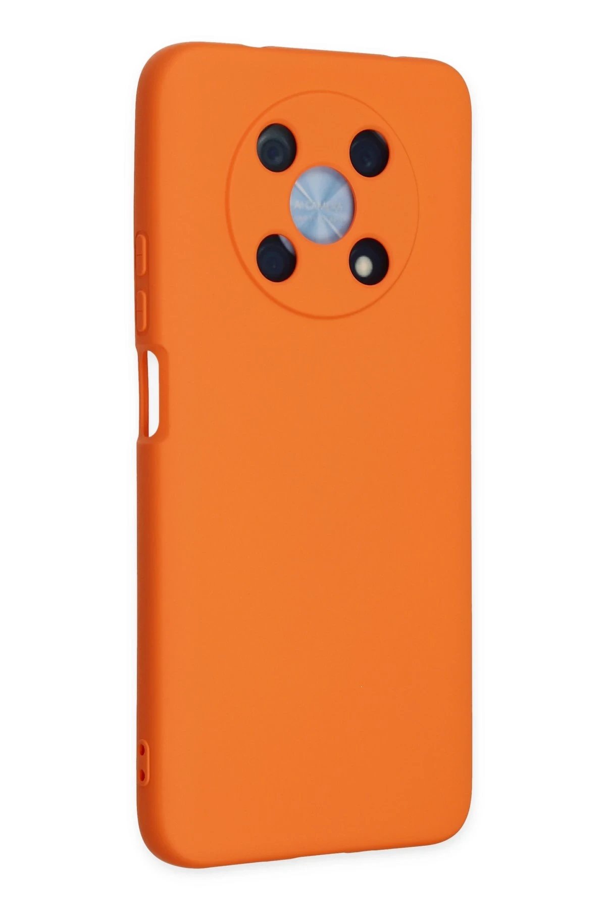 Newface Huawei Nova Y90 Kılıf Nano içi Kadife Silikon - Turuncu