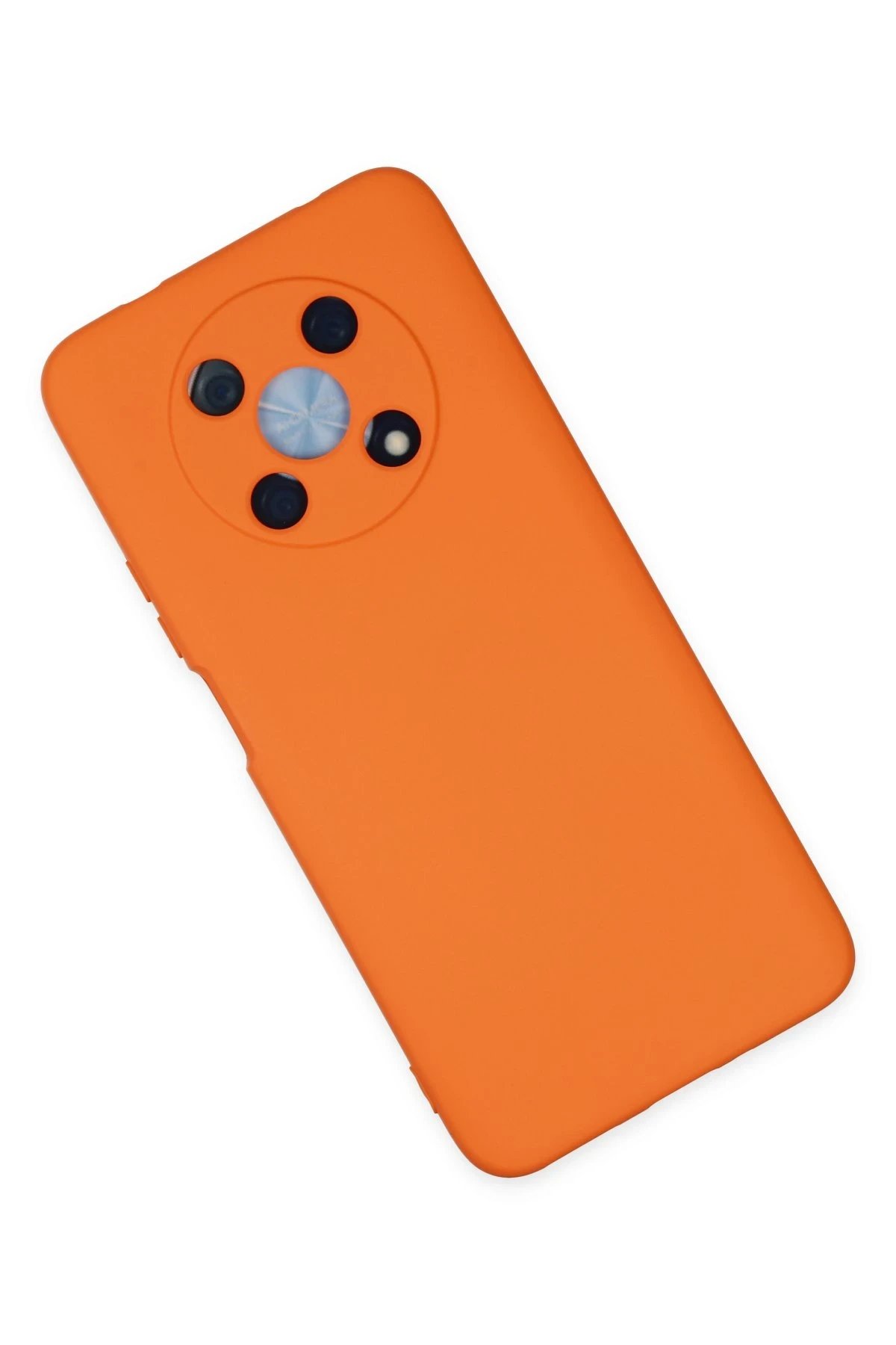 Newface Huawei Nova Y90 Kılıf Nano içi Kadife Silikon - Turuncu