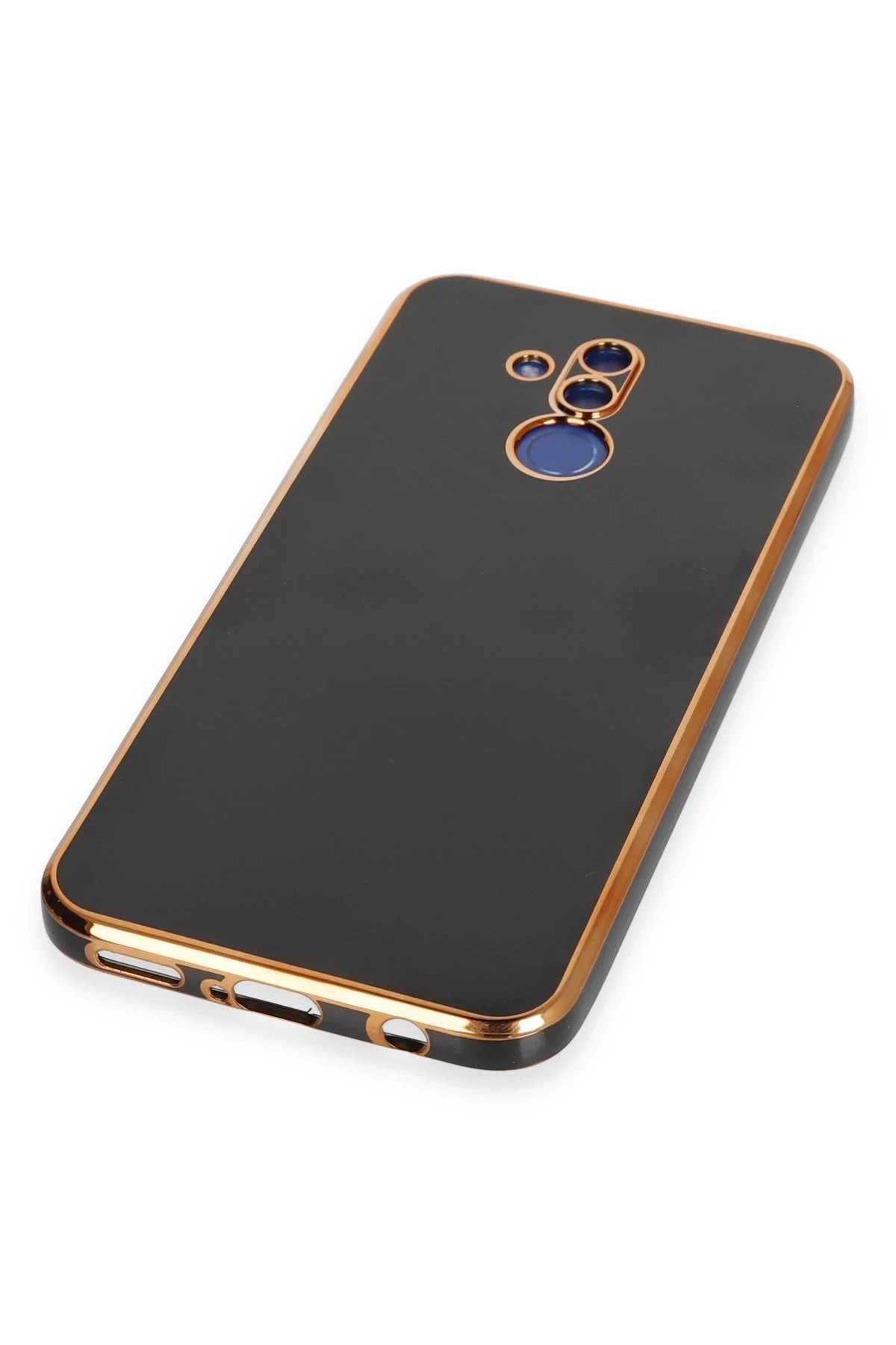 Newface Huawei Mate 20 Lite Kılıf Volet Silikon - Siyah