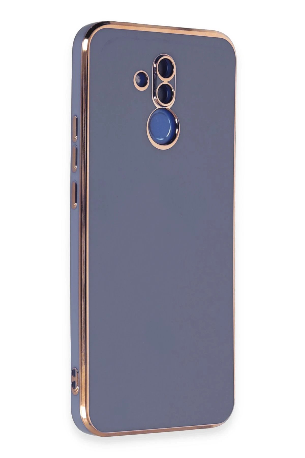 Newface Huawei Mate 20 Lite Kılıf Volet Silikon - Mavi