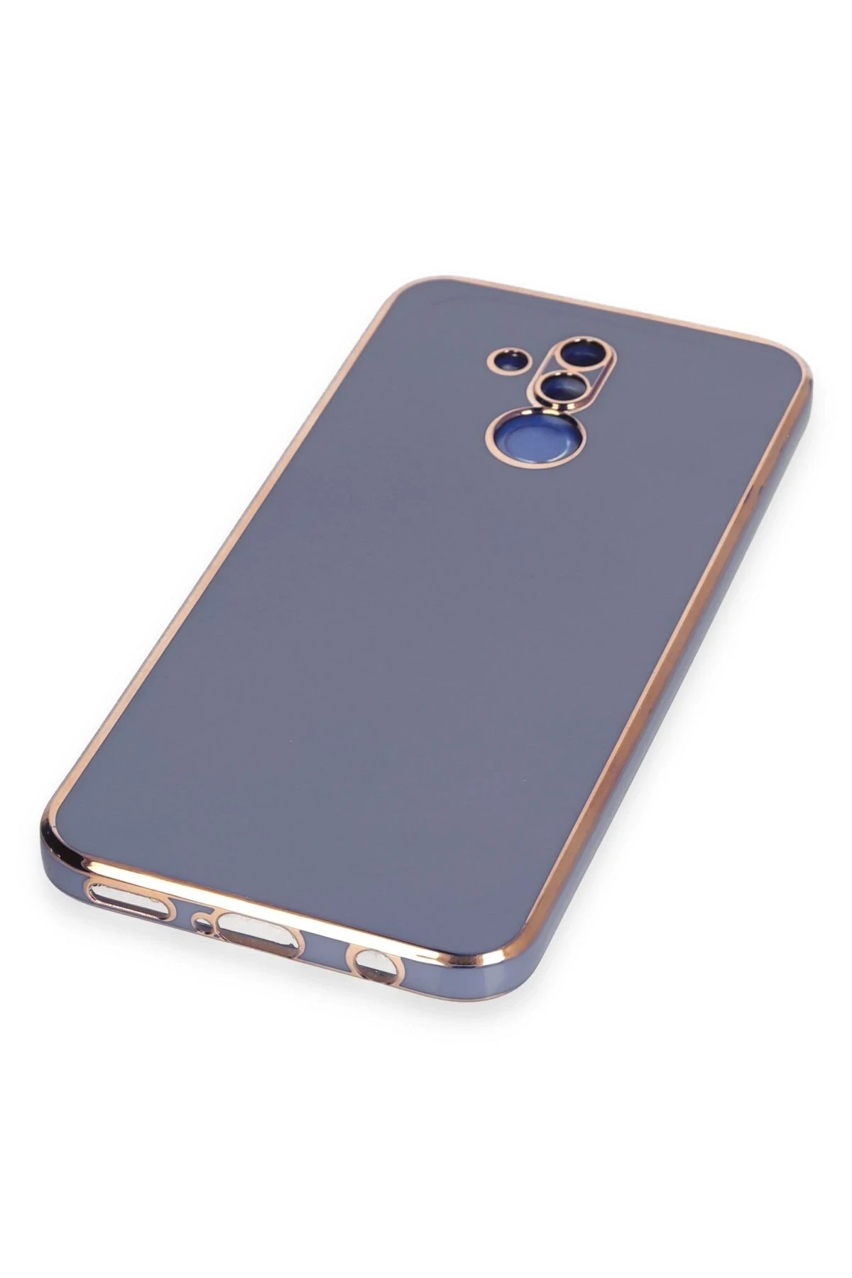 Newface Huawei Mate 20 Lite Kılıf Volet Silikon - Mavi