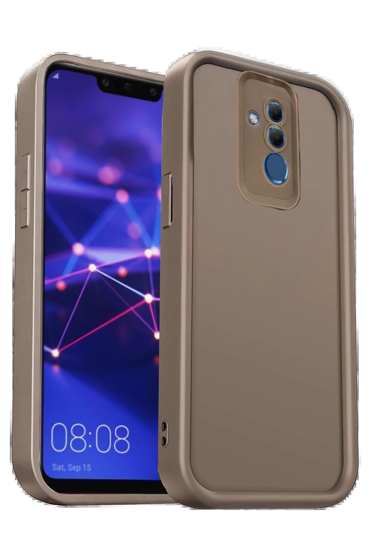 Newface Huawei Mate 20 Lite Kılıf Viera Silikon - Kahverengi