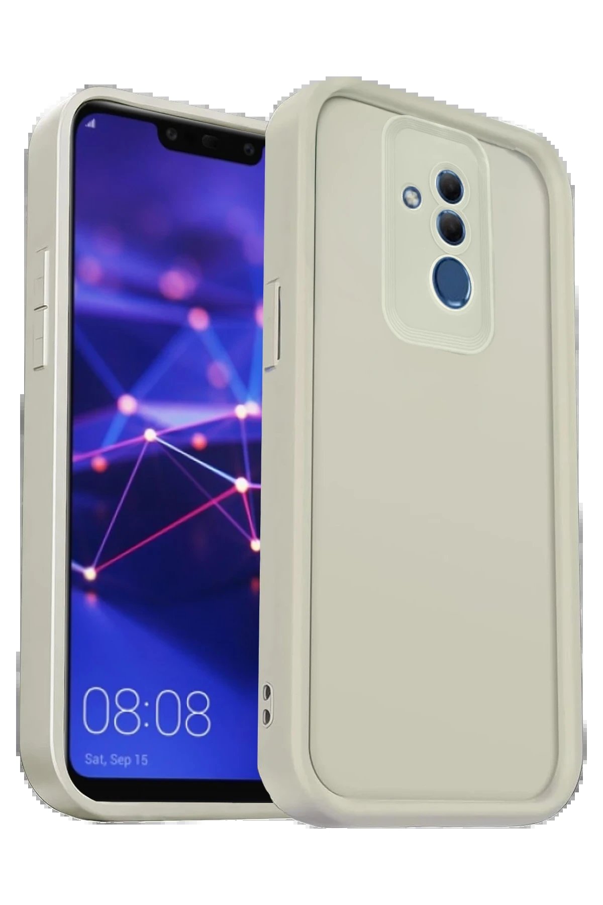 Newface Huawei Mate 20 Lite Kılıf Viera Silikon - Krem