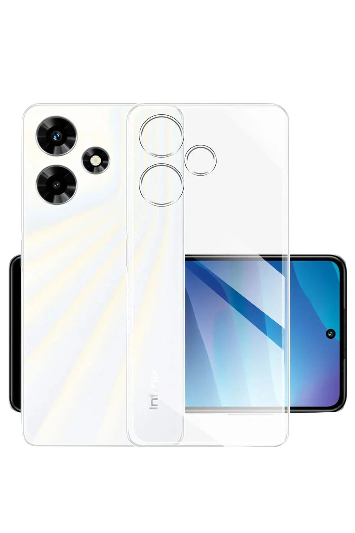 Newface İnfinix Hot 30i Kılıf Lüx Şeffaf Silikon