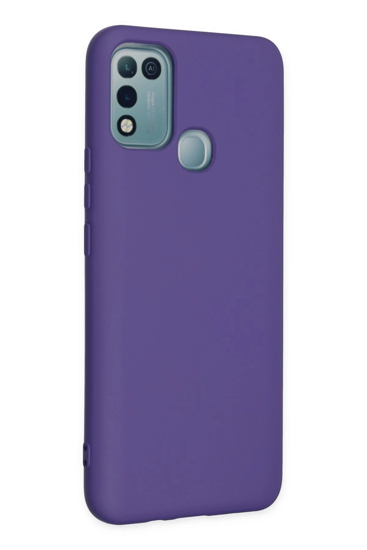 Newface İnfinix Hot 10 Play Kılıf Nano içi Kadife Silikon - Mor