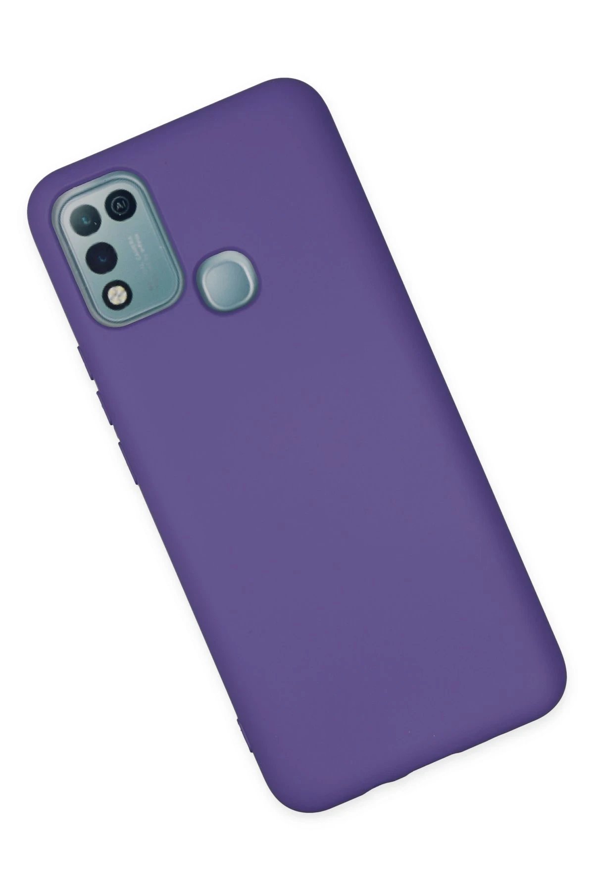 Newface İnfinix Hot 10 Play Kılıf Nano içi Kadife Silikon - Mor