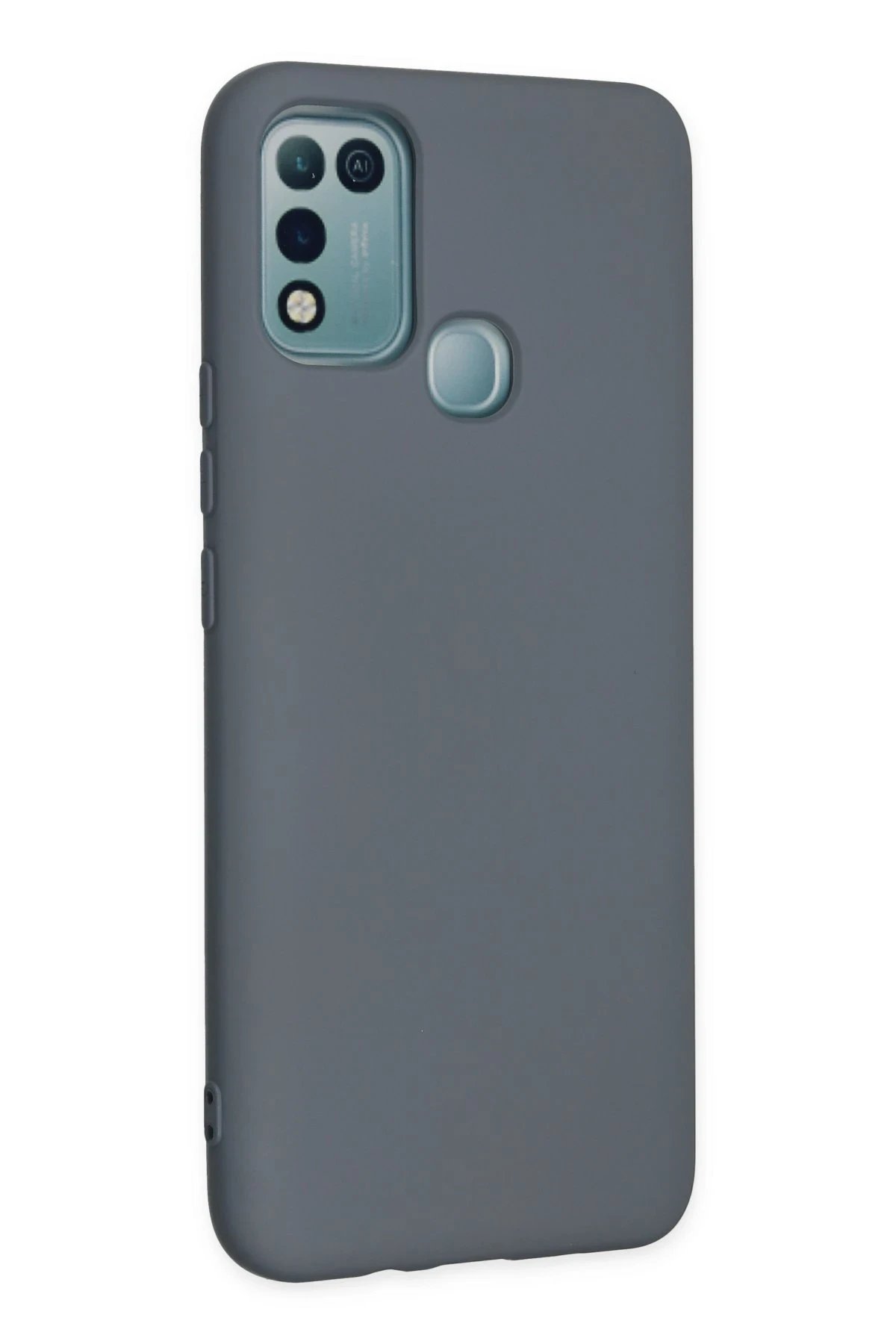 Newface İnfinix Hot 10 Play Kılıf Nano içi Kadife Silikon - Gri