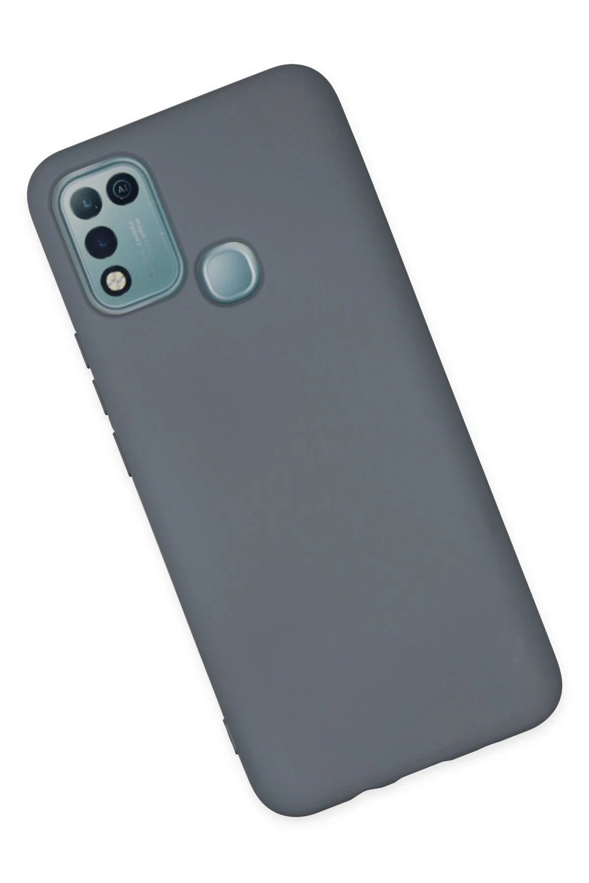 Newface İnfinix Hot 10 Play Kılıf Nano içi Kadife Silikon - Gri