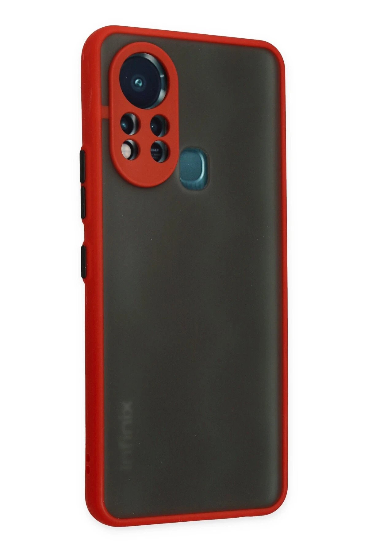 Newface İnfinix Hot 11s Kılıf Montreal Silikon Kapak - Kırmızı