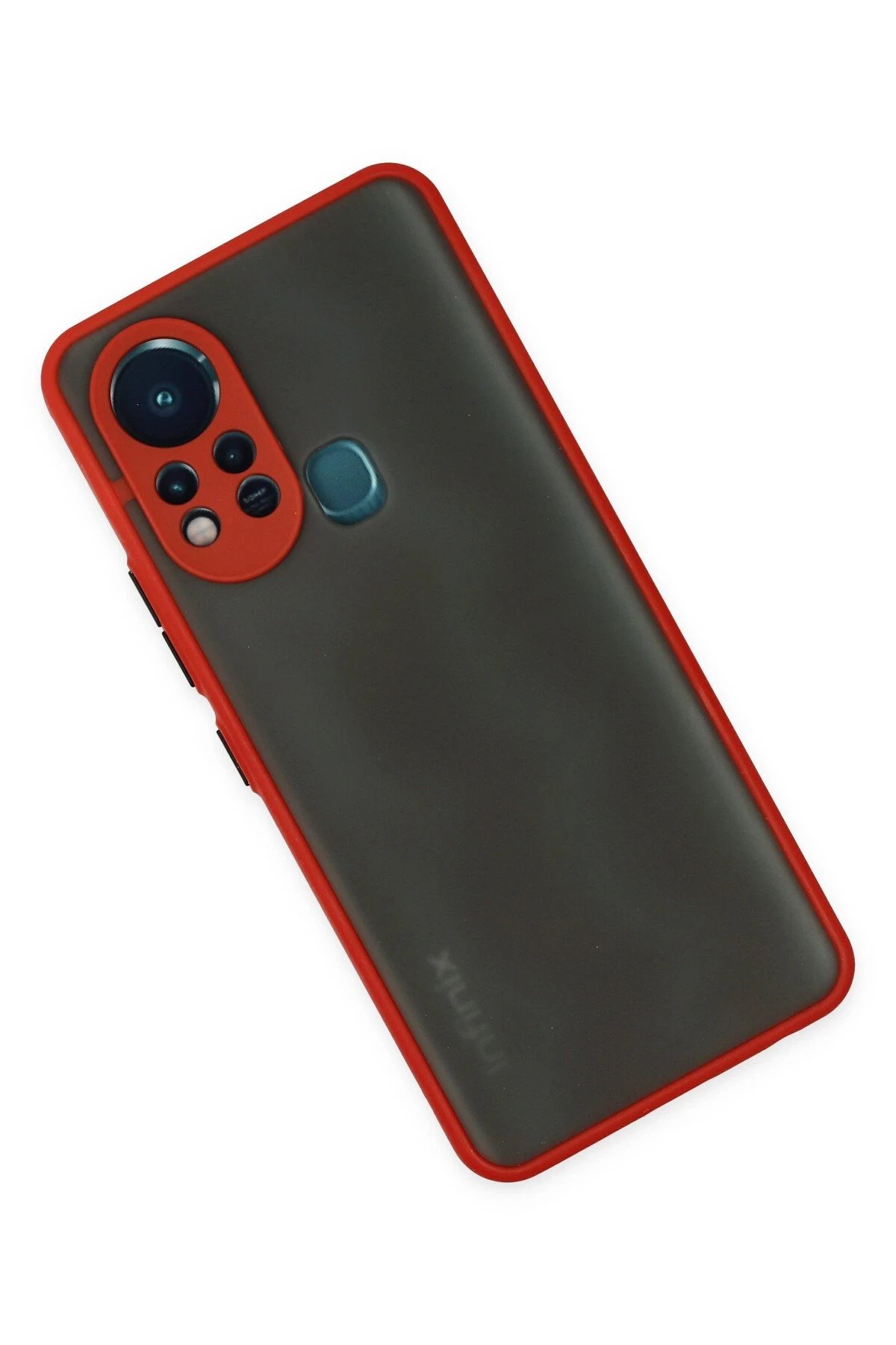 Newface İnfinix Hot 11s Kılıf Montreal Silikon Kapak - Kırmızı