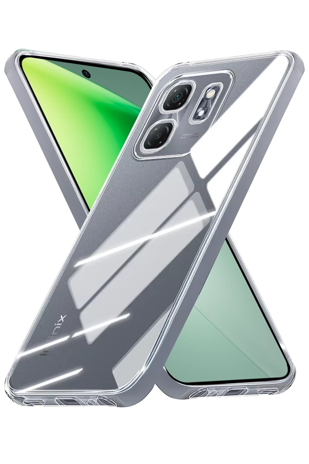 Newface İnfinix Smart 9 Kılıf Lüx Şeffaf Silikon