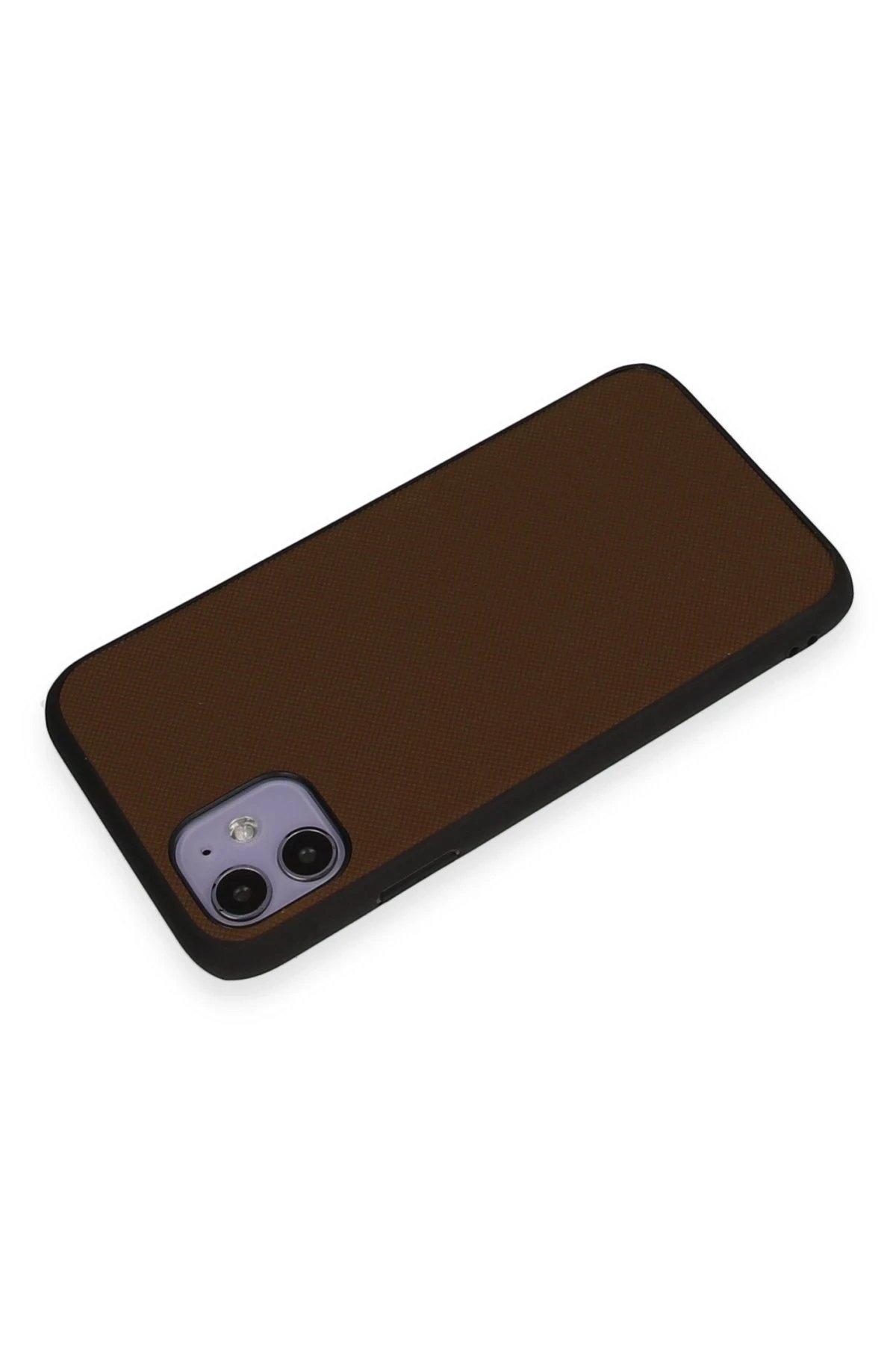 Newface iPhone 11 Kılıf Taft Kapak - Kahverengi