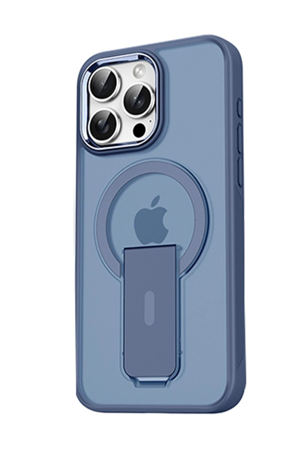 Newface iPhone 14 Pro Tork Magsafe Standlı Kapak - Lacivert