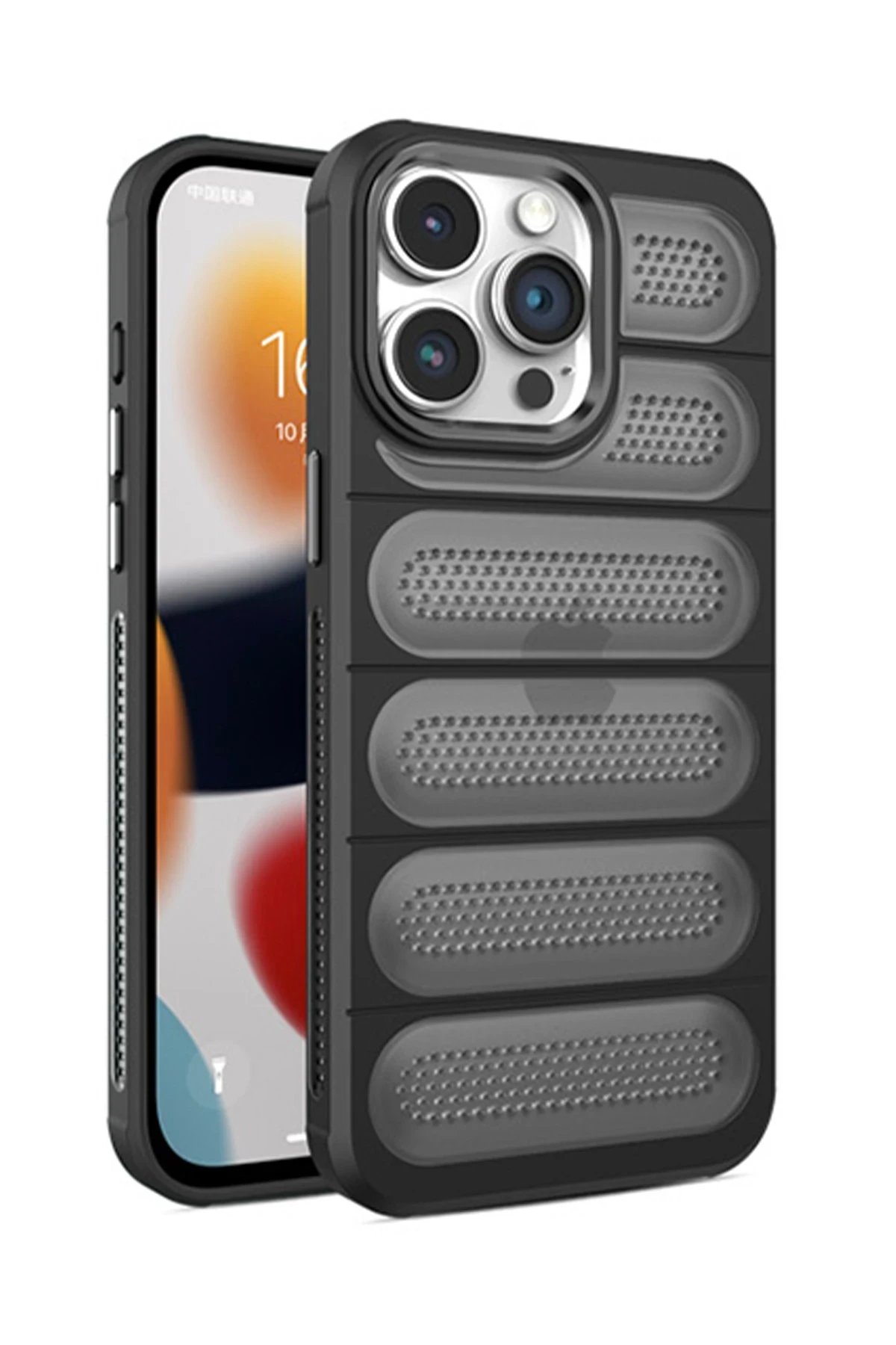 Newface iPhone 14 Pro Kılıf Airmax Silikon Kapak - Siyah