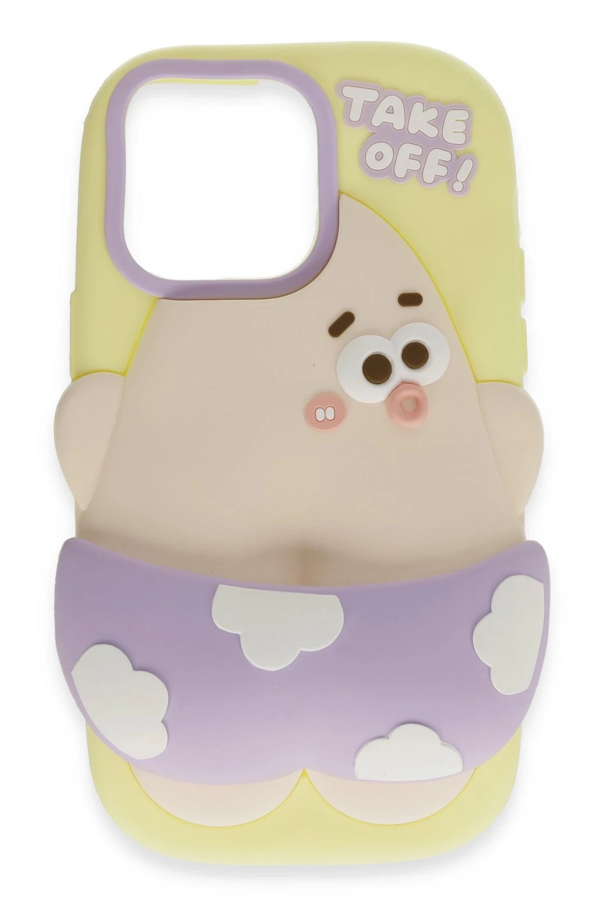 Newface iPhone 15 Pro Max Kılıf Poky Karakter Silikon Kapak - Desen 5