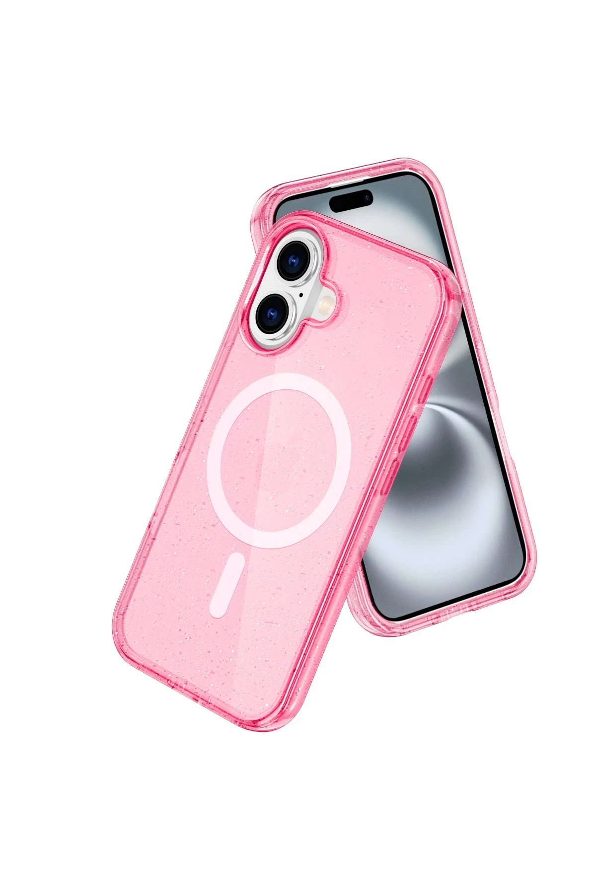 Newface iPhone 16 Kılıf Glow Magsafe Kapak - Pembe