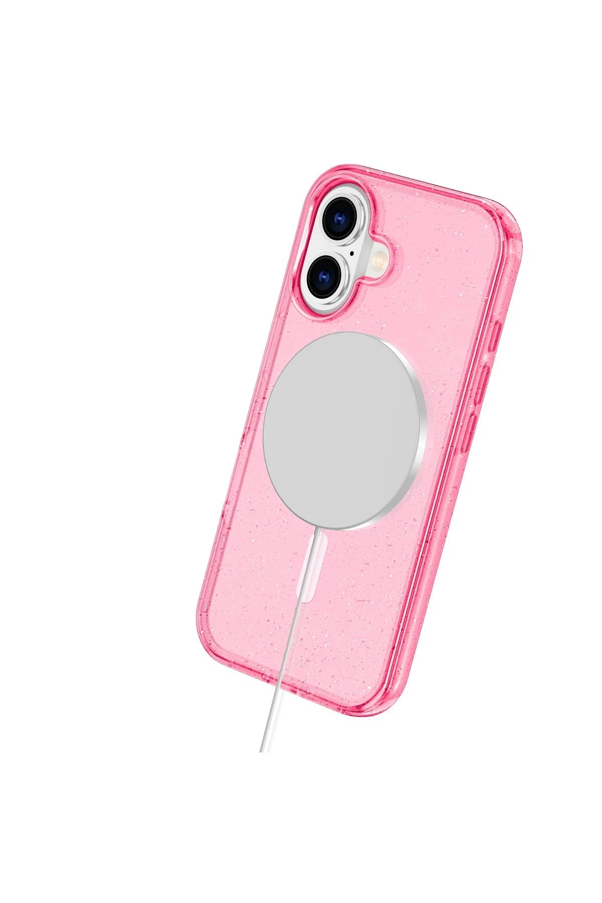 Newface iPhone 16 Kılıf Glow Magsafe Kapak - Pembe