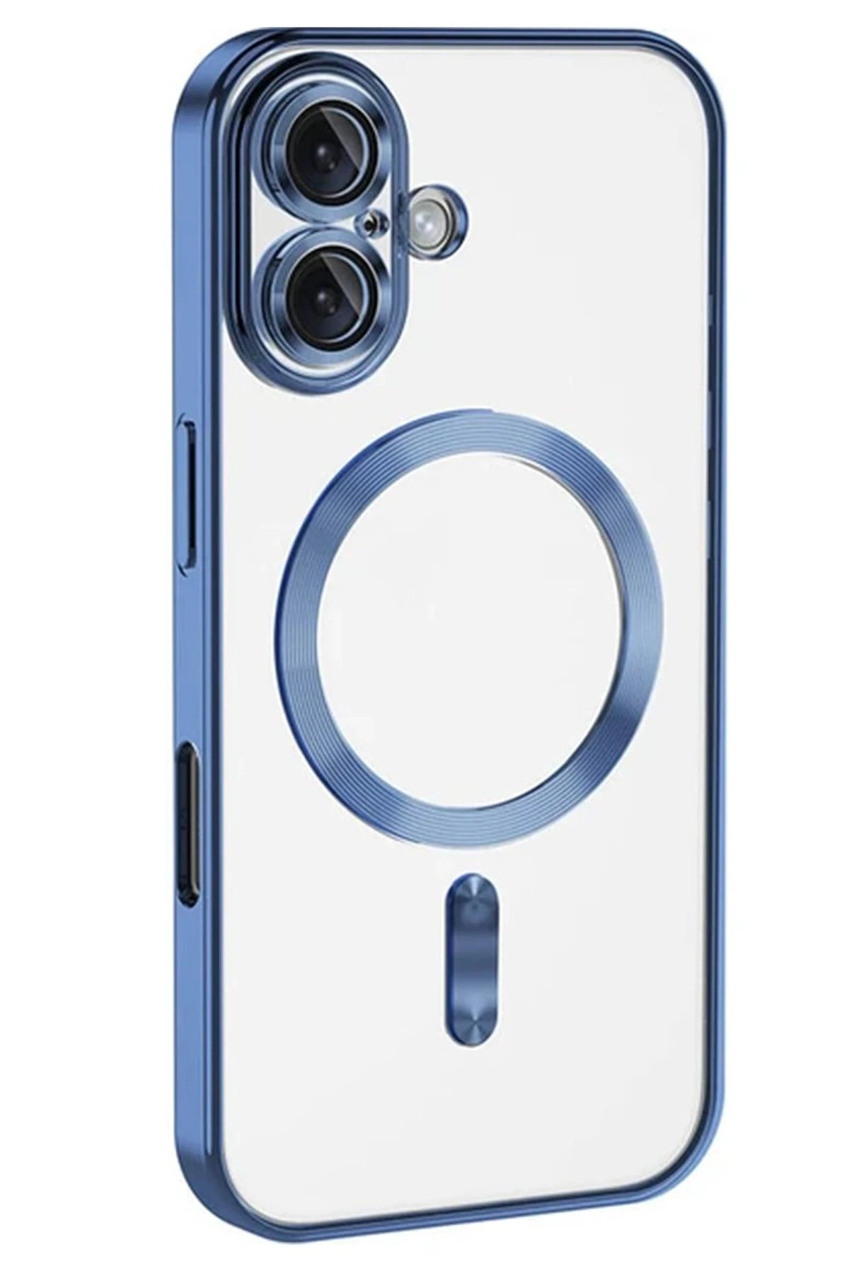 Newface iPhone 16 Plus Kılıf Kross Magneticsafe Kapak - Mavi