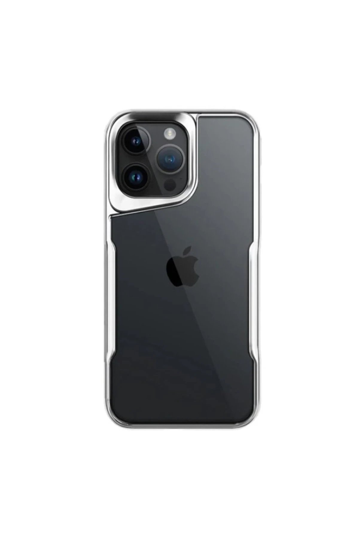 Newface iPhone 16 Pro Kılıf Boyi Silikon Kapak - Gümüş