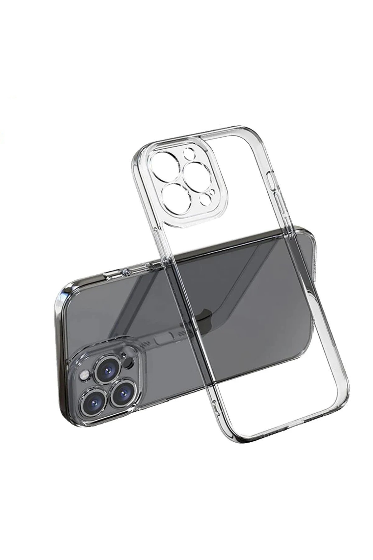 Newface iPhone 16 Pro Max Kılıf Lüx Şeffaf Silikon