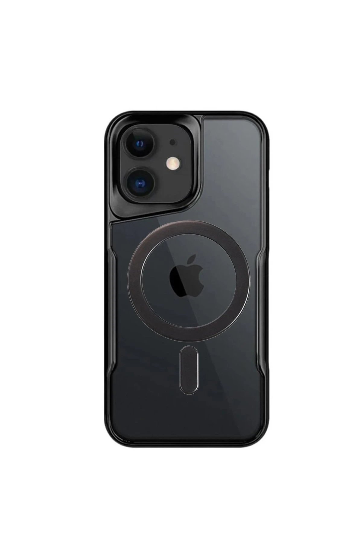 Newface iPhone 11 Kılıf Boyi Magsafe Silikon Kapak - Siyah