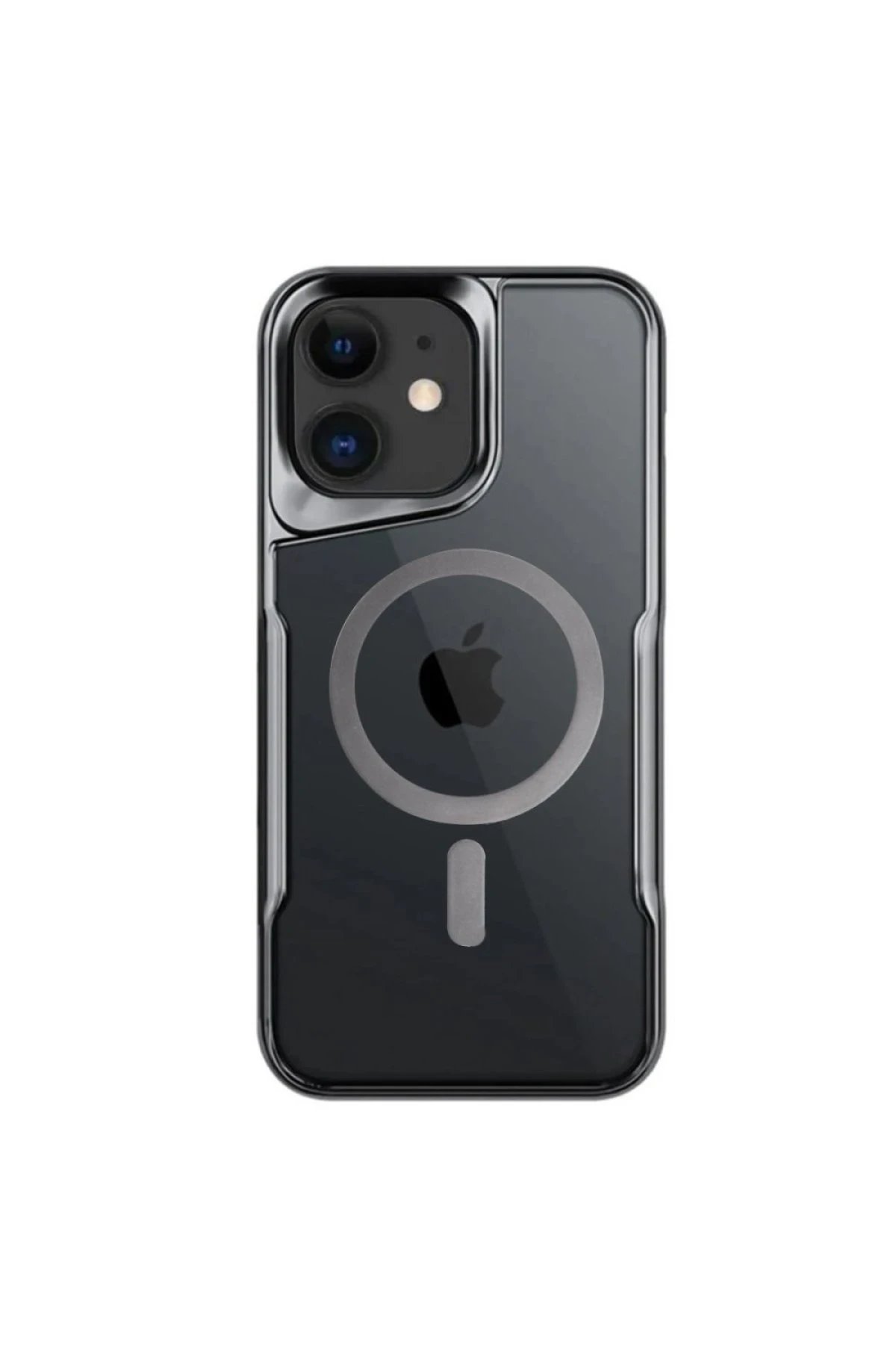 Newface iPhone 12 Kılıf Boyi Magsafe Silikon Kapak - Titan Gri