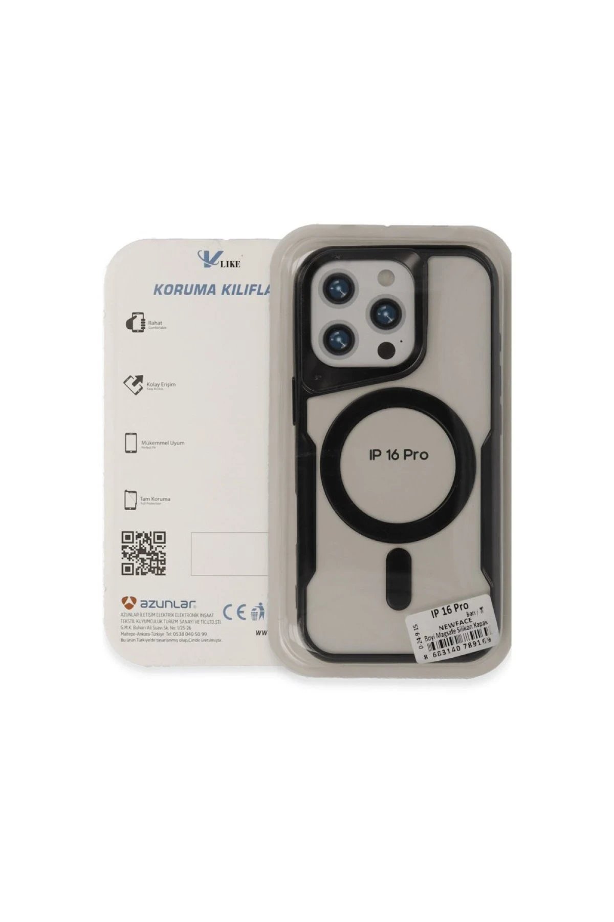 Newface iPhone 16 Plus Kılıf Boyi Magsafe Silikon Kapak - Derin Mor