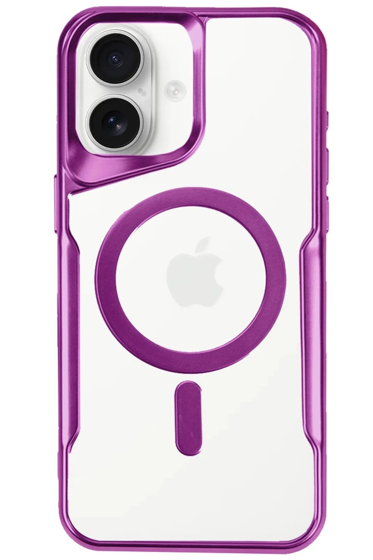 Newface iPhone 16 Plus Kılıf Boyi Magsafe Silikon Kapak - Pembe