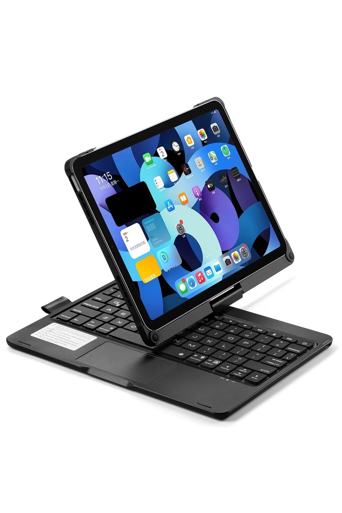 Newface iPad Pro 13 (2024) F13 ATS Kılıf Magic Dönen Klavyeli Tablet Kılıf - Siyah