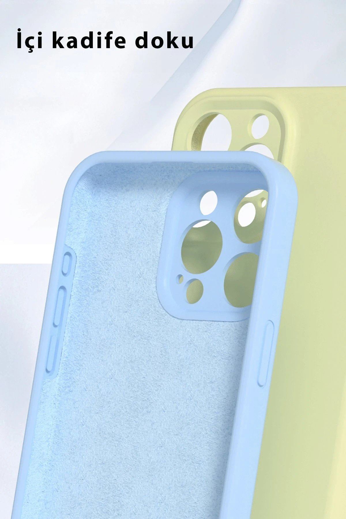 Newface iPhone 16 Pro Kılıf Nano içi Kadife Silikon - Kırmızı