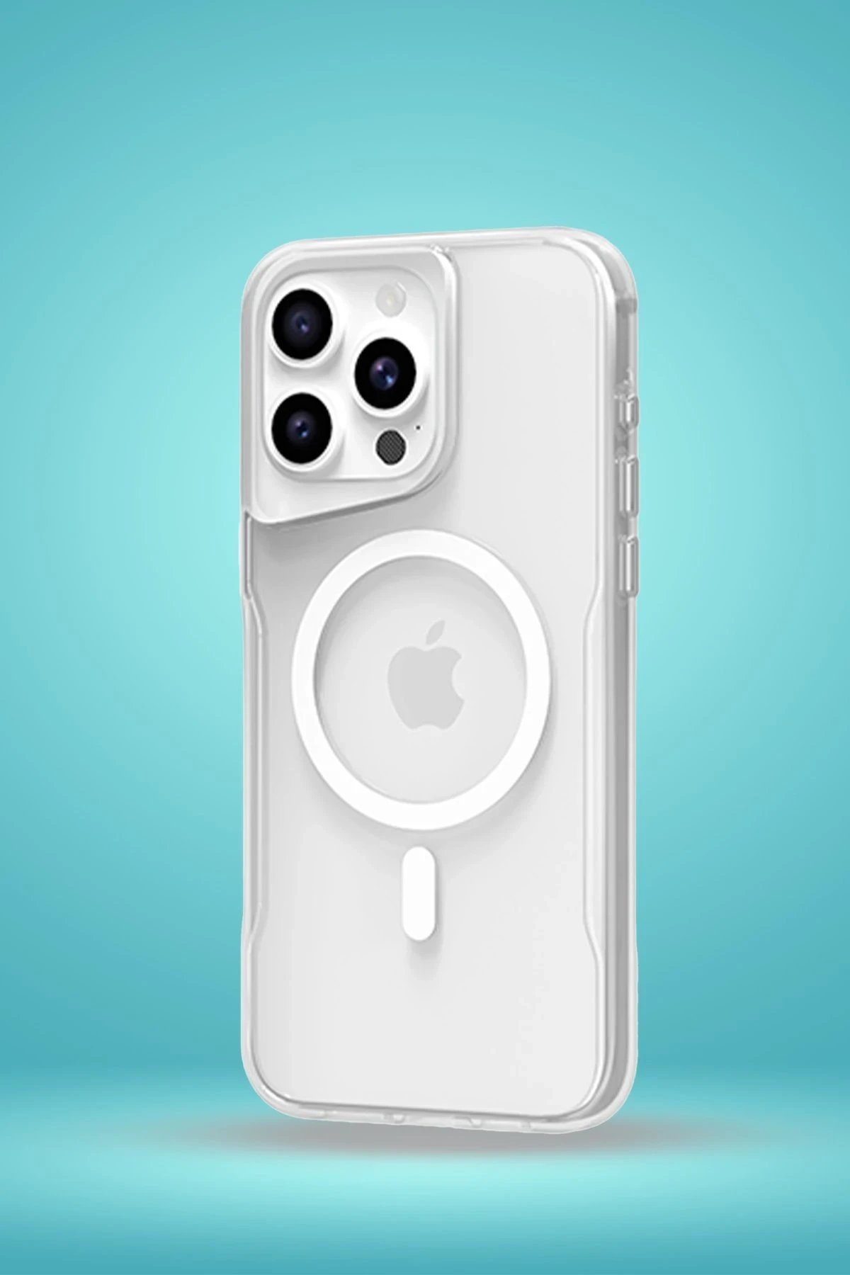 Newface iPhone 16 Plus Kılıf PC Poso Magsafe Kapak - Şeffaf