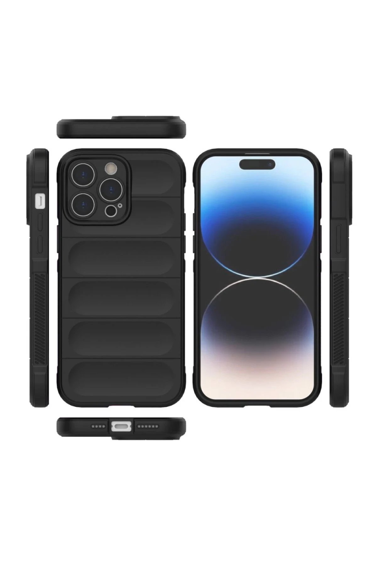 Newface iPhone 16 Pro Max Kılıf Optimum Silikon - Siyah