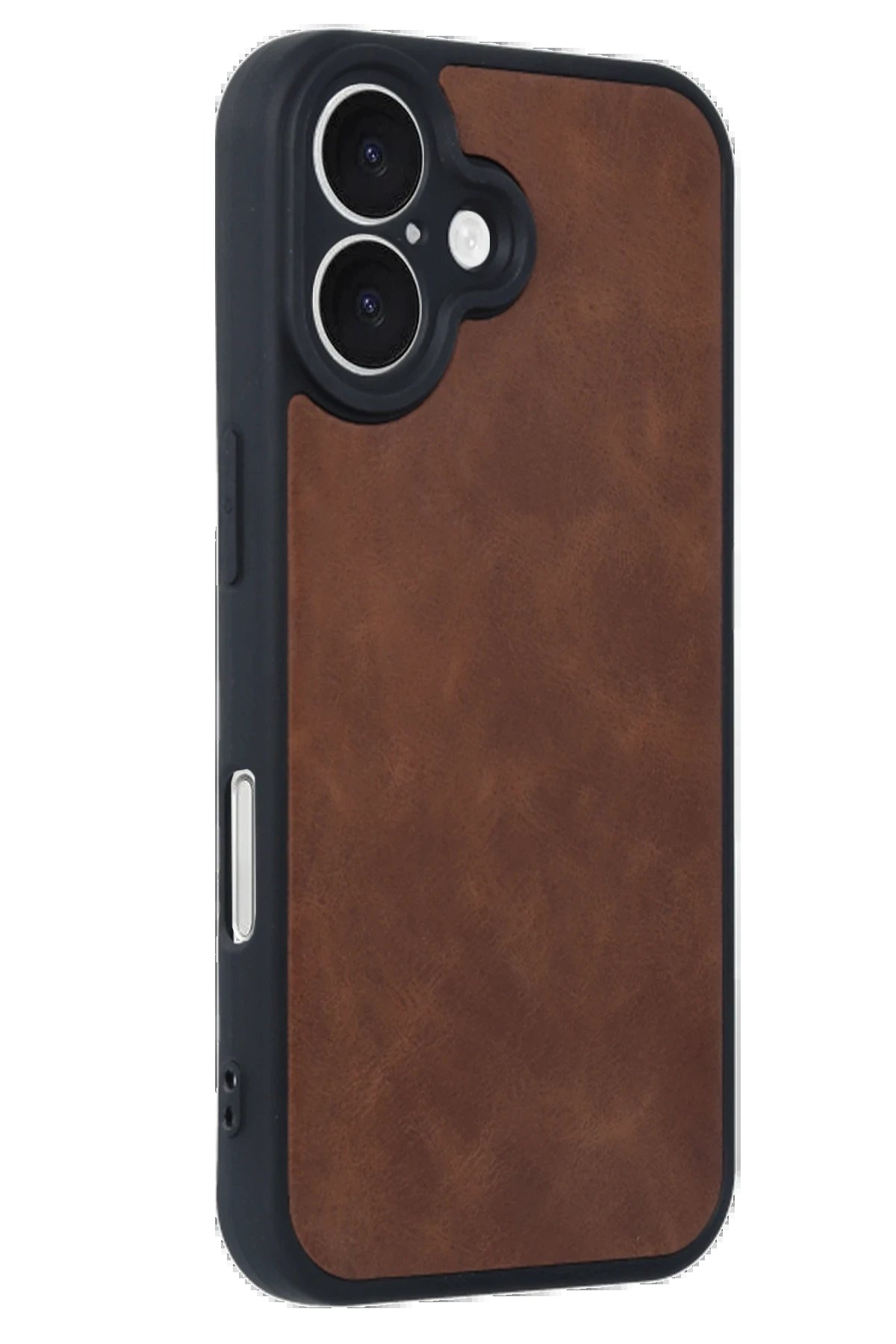 Newface iPhone 16 Kılıf Aras Deri Kapak - Taba