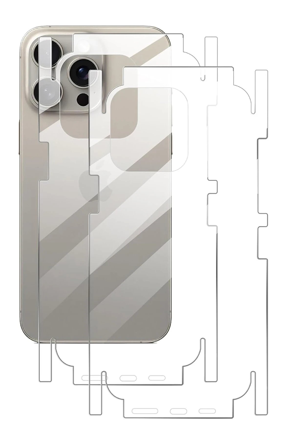 Newface iPhone 16 Pro 360 Full Body Arka Koruyucu