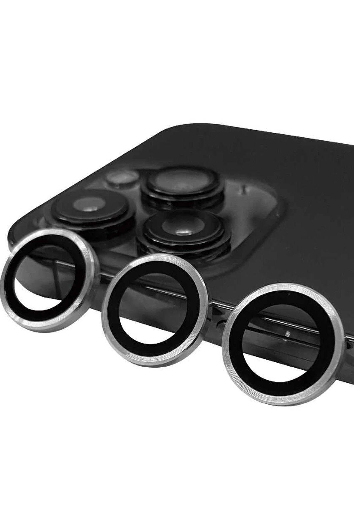 Newface iPhone 14 Pro Raze Metal Kamera Lens - Gümüş