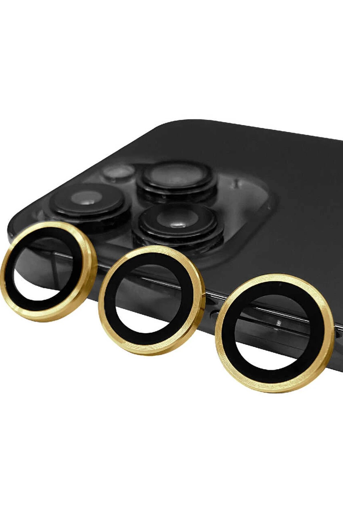 Newface iPhone 14 Pro Max Raze Metal Kamera Lens - Gold