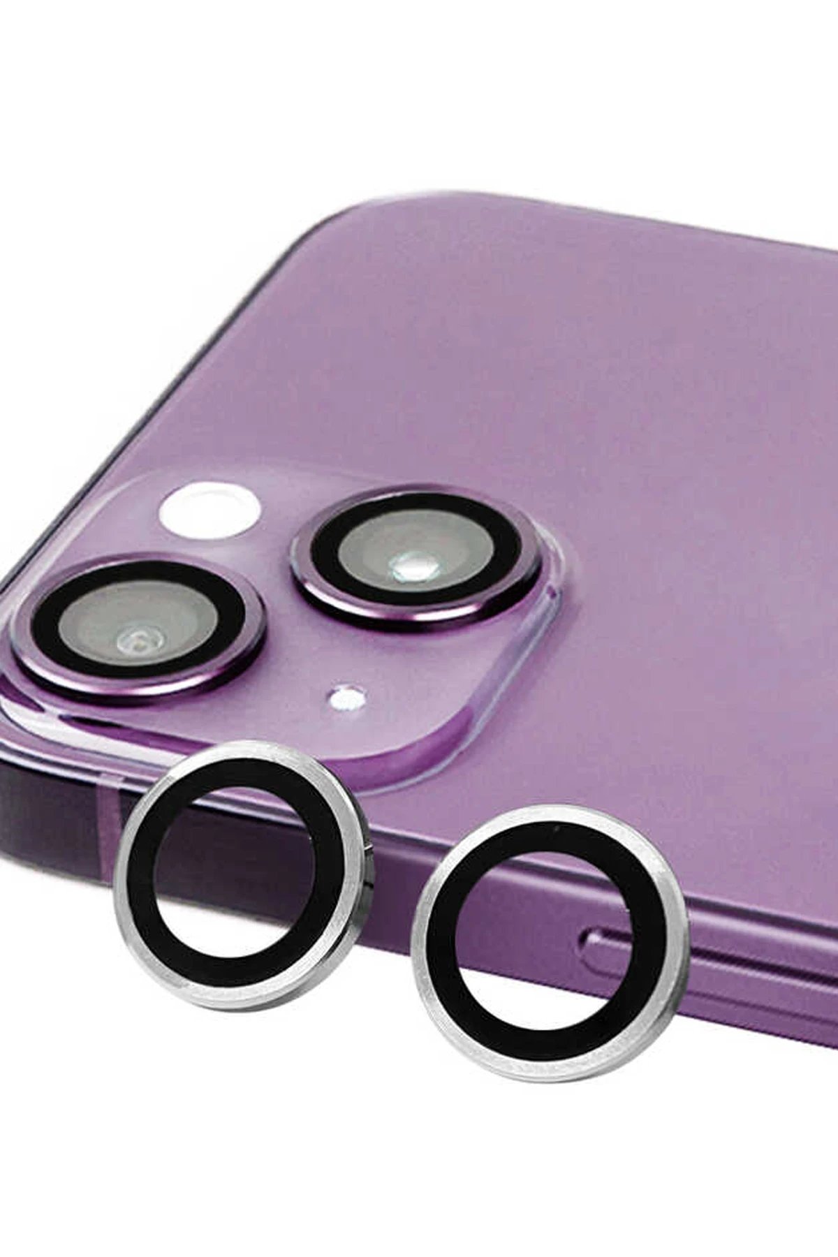 Newface iPhone 14 Raze Metal Kamera Lens - Gümüş