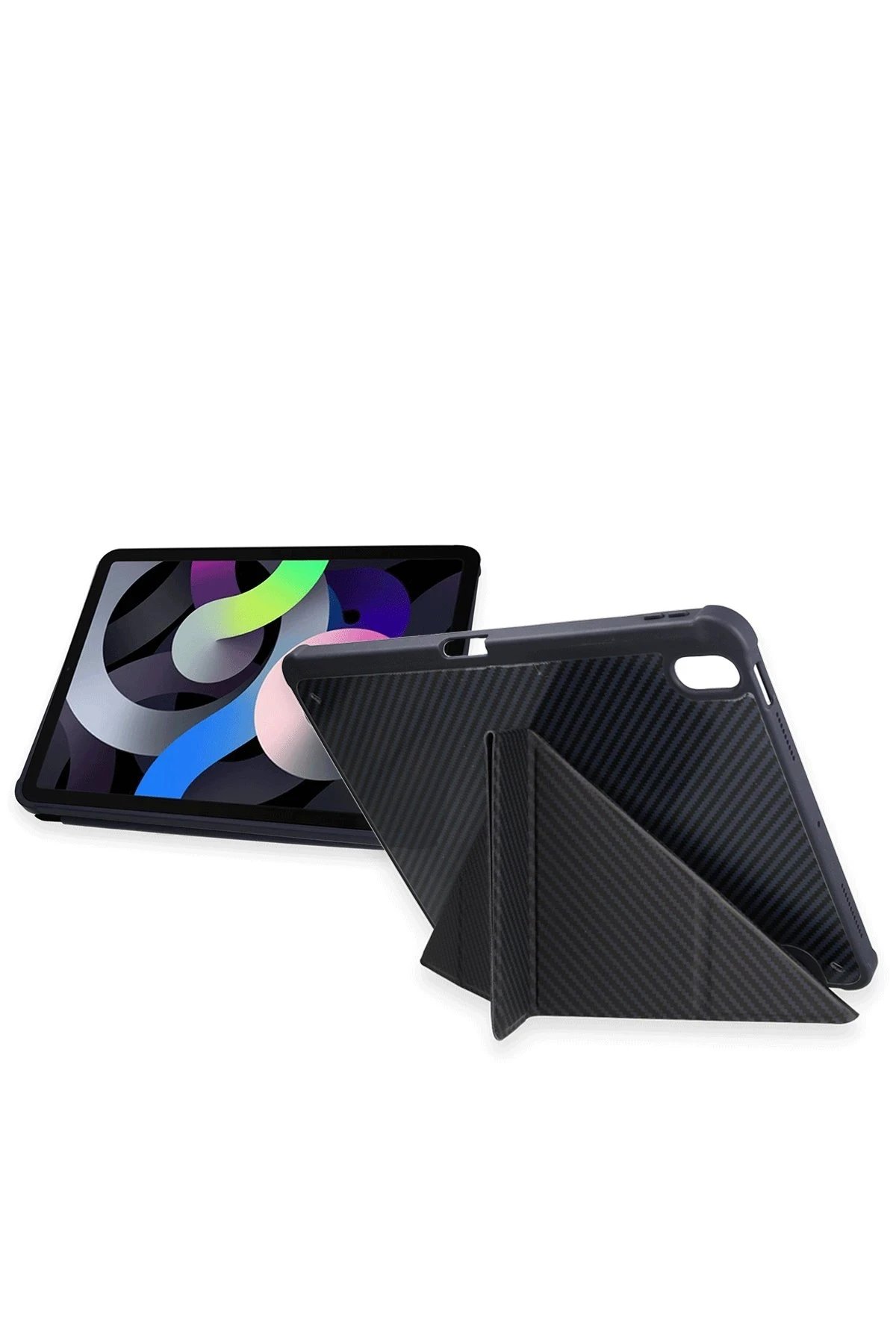 Newface iPad Pro 13 (2024) Kılıf Color Karbon Tablet Kılıfı - Derin Mor