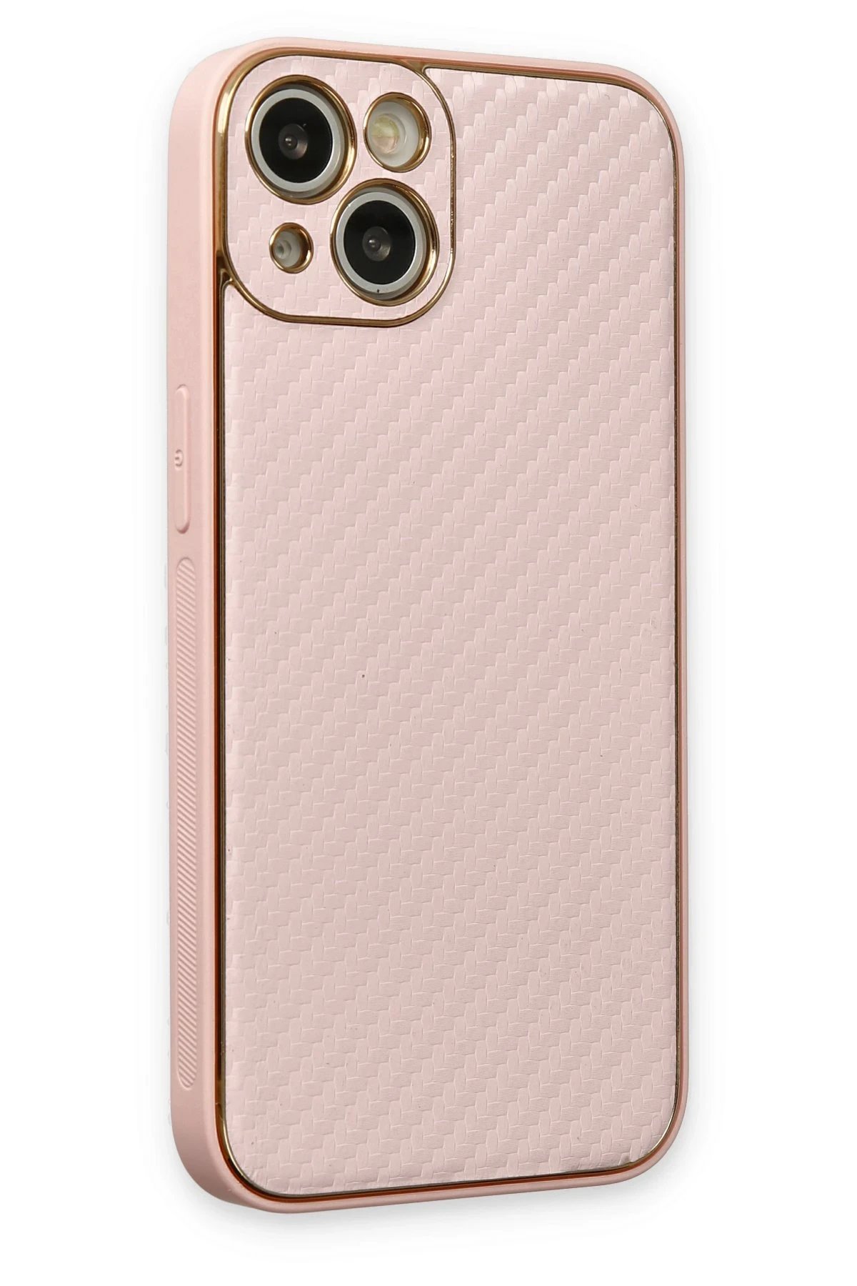 Newface iPhone 13 Kılıf Coco Karbon Silikon - Pembe