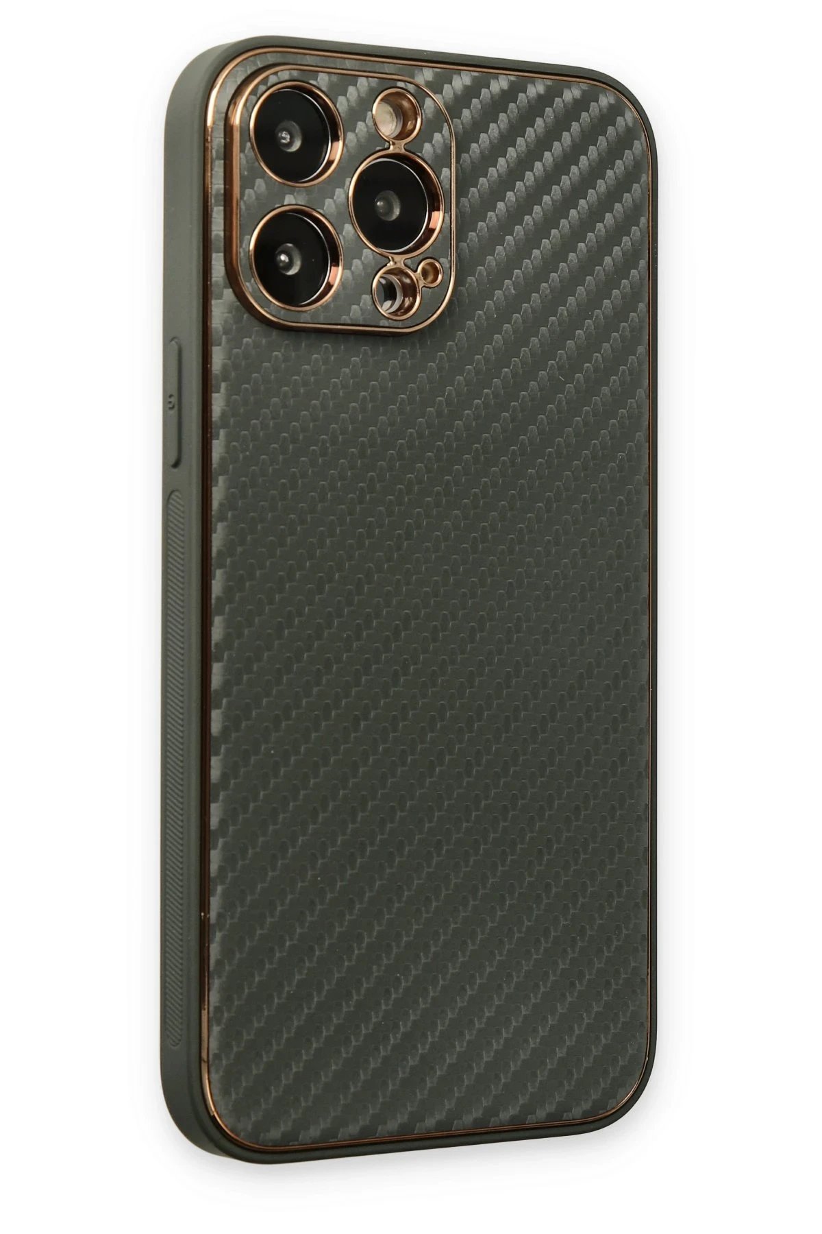 Newface iPhone 13 Pro Kılıf Coco Karbon Silikon - Füme