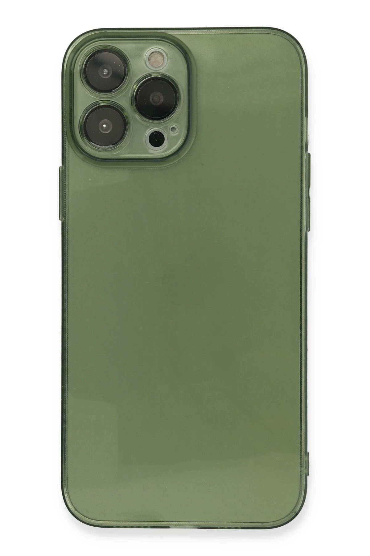 Newface iPhone 13 Pro Kılıf Fly Lens Silikon - Yeşil