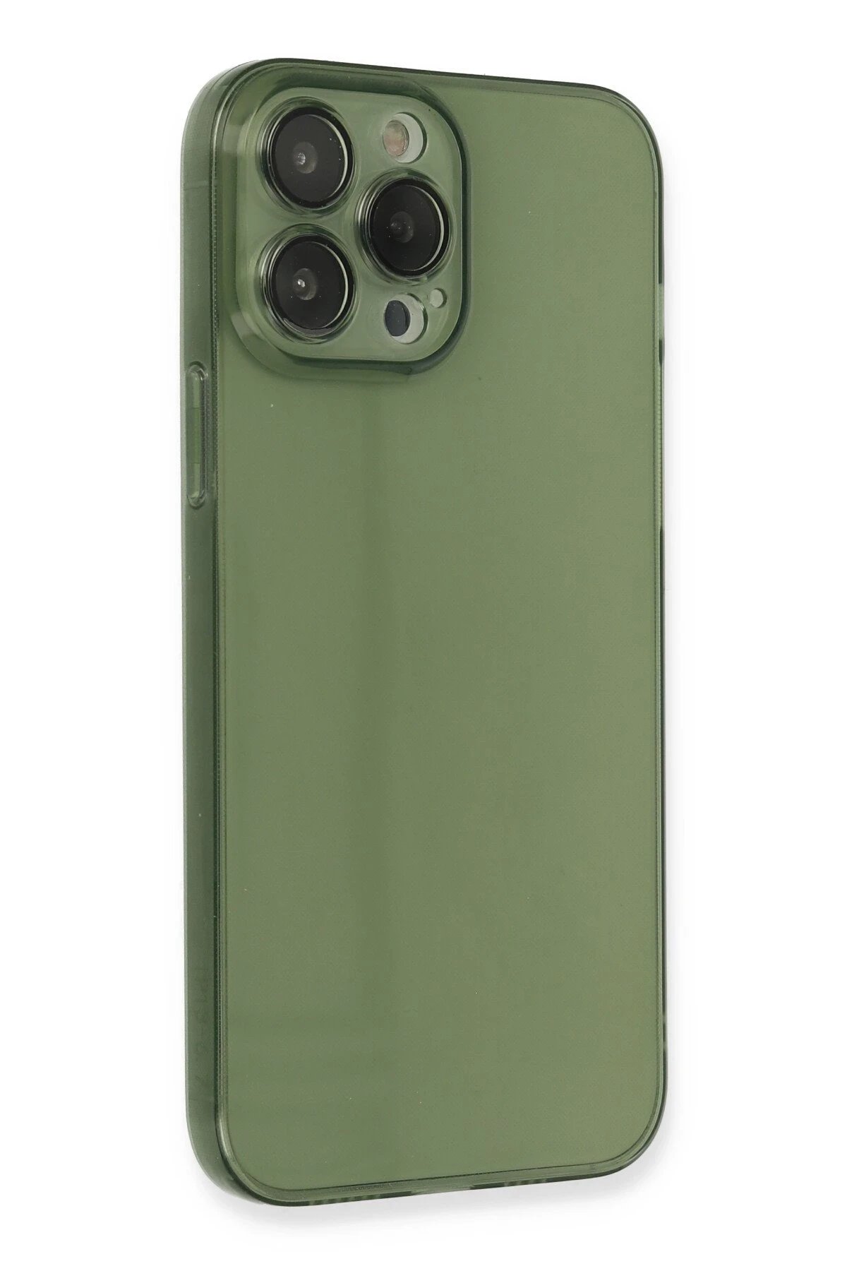 Newface iPhone 13 Pro Kılıf Fly Lens Silikon - Yeşil