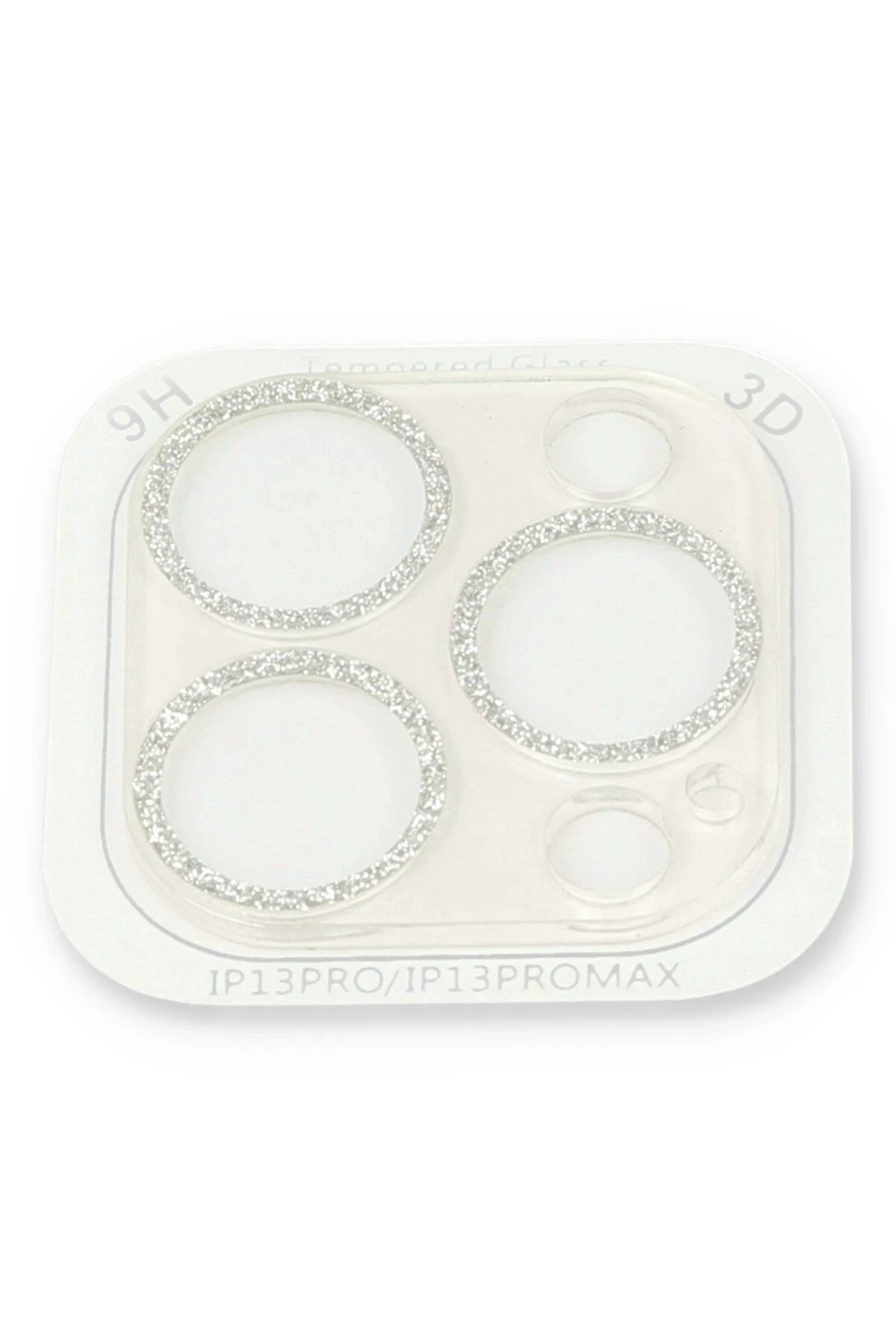 Newface iPhone 13 Pro Max Shine Kamera Lens Koruma Cam - Gümüş