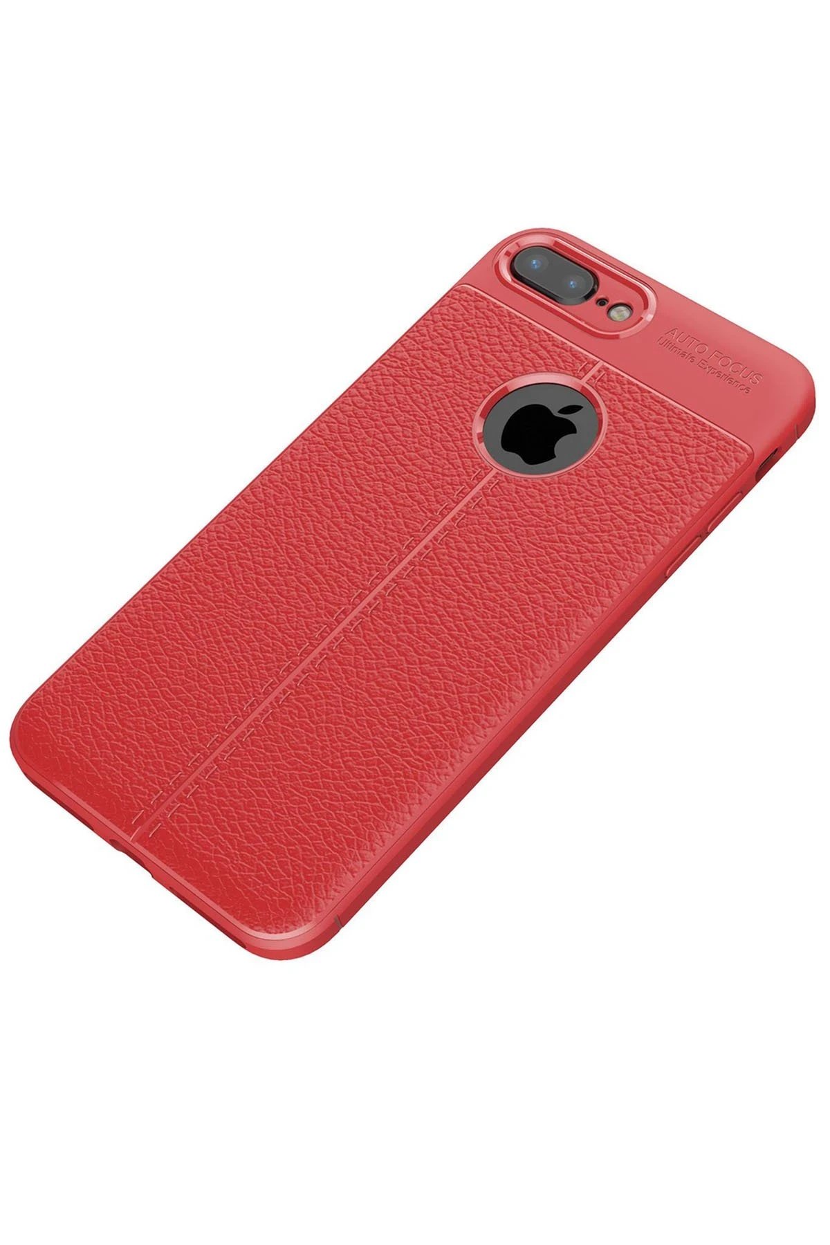 Newface iPhone 7 Plus Kılıf Auto Focus Kapak - Kırmızı