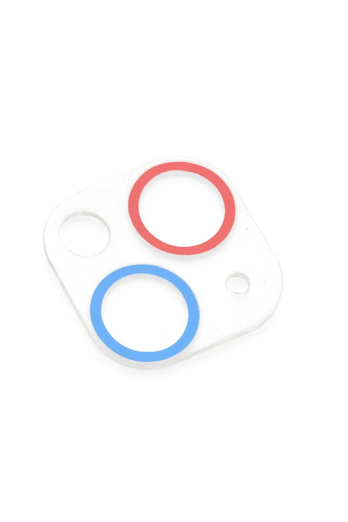 Newface iPhone 13 Renkli Kamera Lens Koruma Cam - Pembe-Mavi