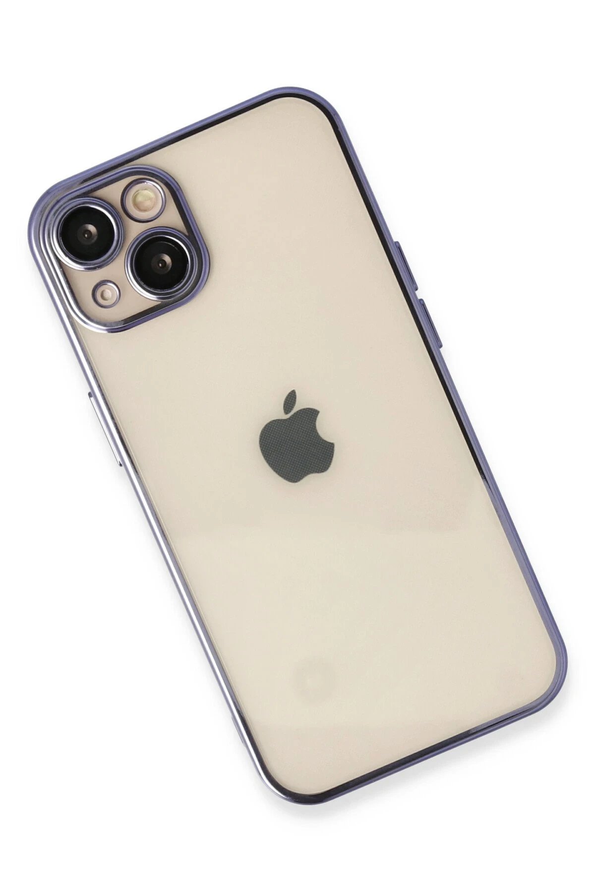 Newface iPhone 13 Kılıf Razer Lensli Silikon - Mor